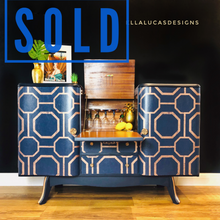 Load image into Gallery viewer, Sold but can do another - geometric cocktail cabinet