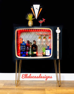 Sold Retro tv cocktail cabinet