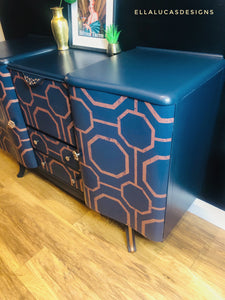 Sold but can do another - geometric cocktail cabinet