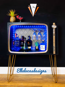 Sold Retro tv cocktail cabinet