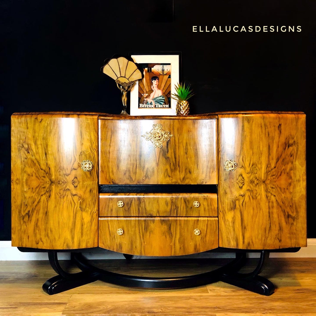 Sold sold Art Deco cocktail cabinet